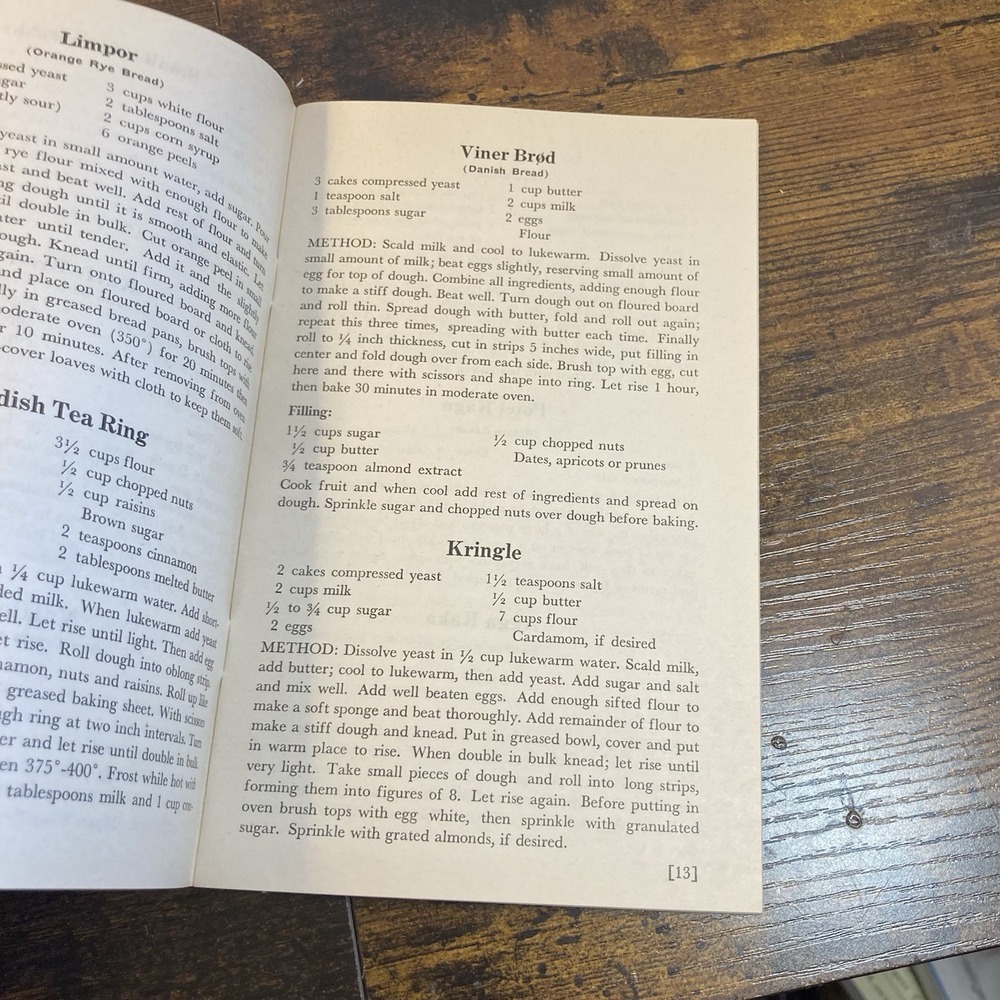 Scandinavian Recipes Julia Peterson Tufford 1944 6th Printing Vintage Cookbook - Picture 5 of 6